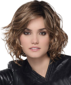 Short Natural Brown Wavy Synthetic wig