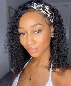 Headband Wigs Curly Glueless Wig for Black Woman Synthetic Braid Hair Wig