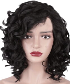 Synthetic wavy /Curly Wig Natural Color