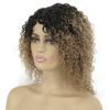 wholesale 10A human hair ombre 1B/30 jerry curly wigs machine made wig